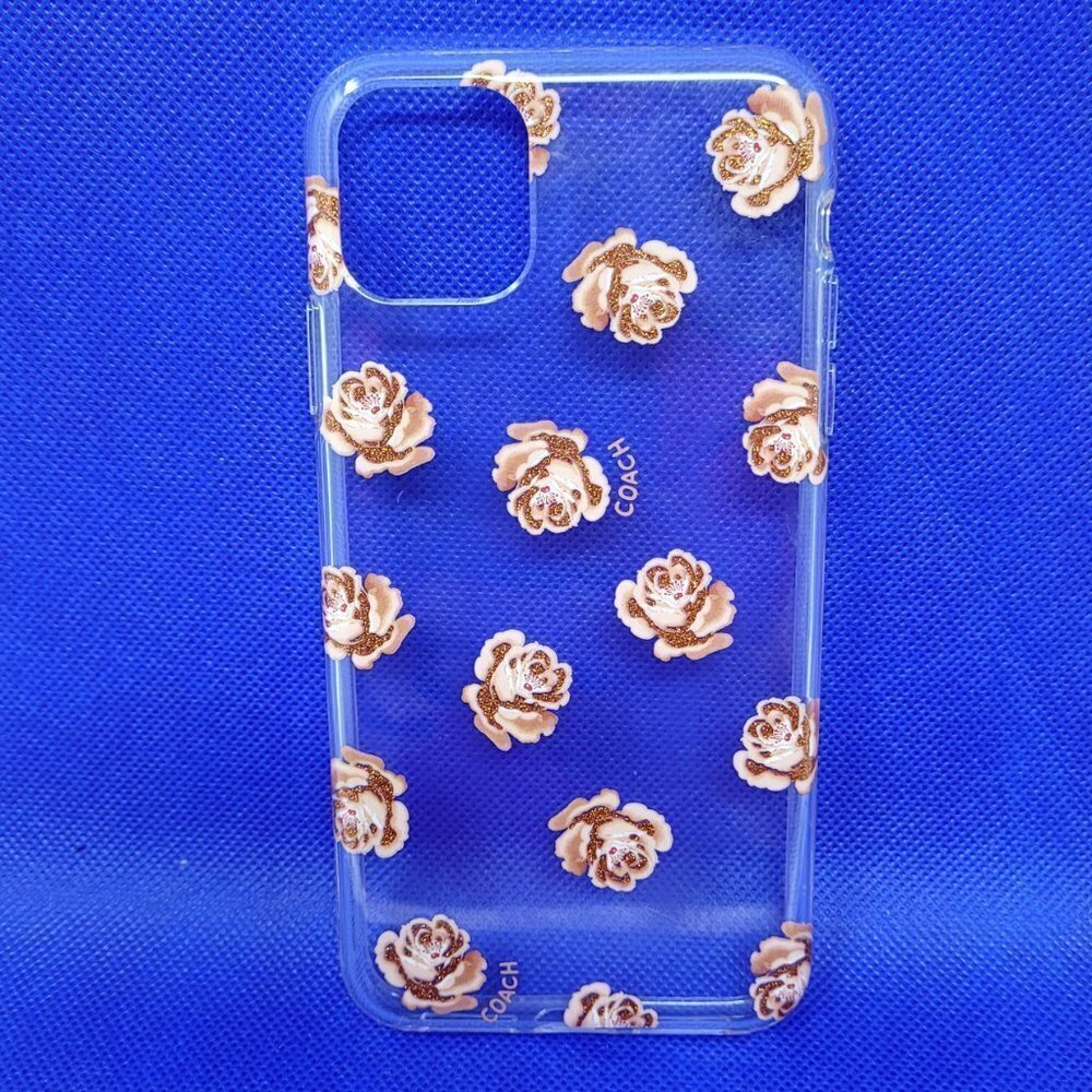 Coach Case for iPhone 11 Pro Max 6.5"- Pink Roses